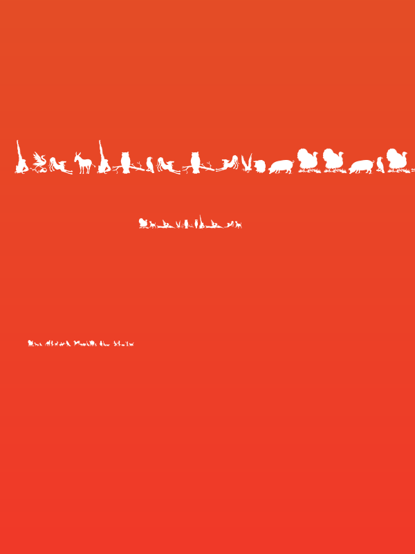 AnimalSilhouettesThree Poster