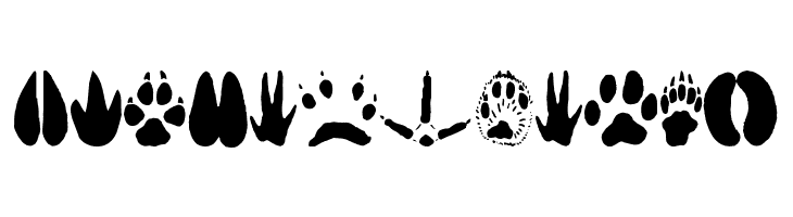 AnimalTracks  Frei Schriftart Herunterladen