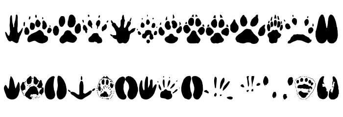 AnimalTracks Font LOWERCASE