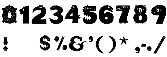 AnimalTypeFaces Font OTHER CHARS