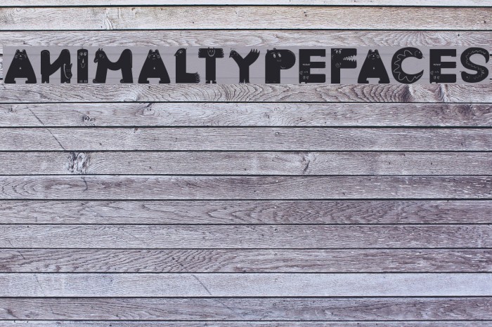 AnimalTypeFaces Font examples