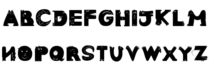 AnimalTypeFaces Font LOWERCASE