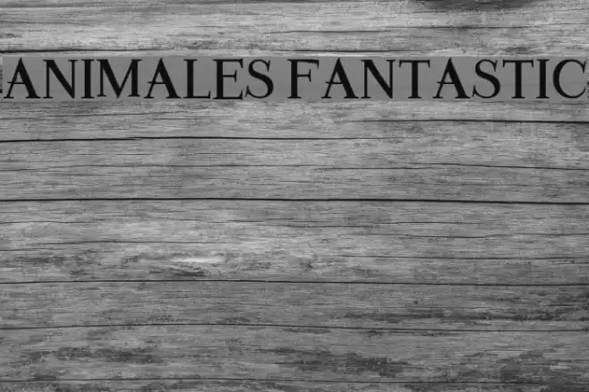 Animales Fantastic Font examples