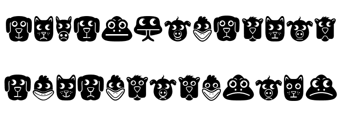 Animales Regular Font LOWERCASE