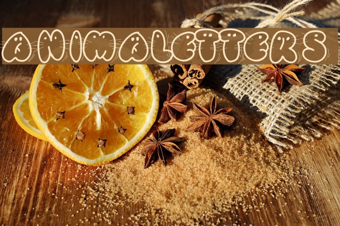 Animaletters Font examples