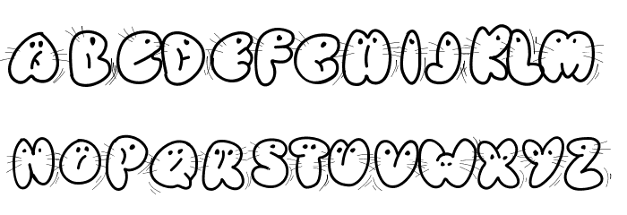 Animaletters Font LOWERCASE