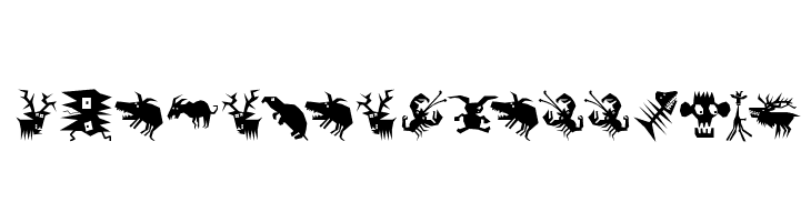 AnimaliaScissored Font