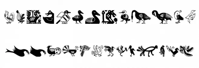 AnimaliaTwo Font UPPERCASE