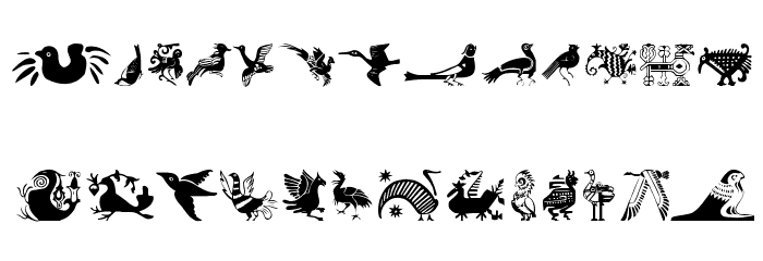 AnimaliaTwo Font LOWERCASE