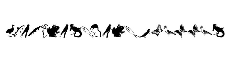 AnimalishSilhouettes  font caratteri gratis