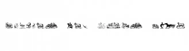 Animals Old Cuts Two  Fuentes Gratis Descargar