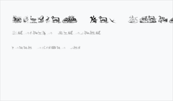 Animals Old Cuts Two Business Card