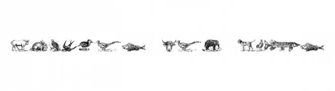 Animals Old Cuts  font caratteri gratis