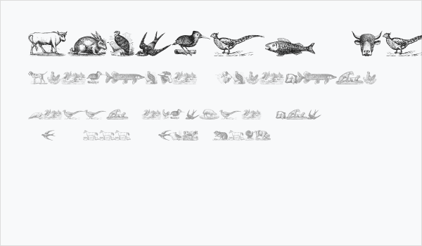 Animals Old Cuts Business Card