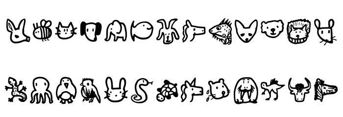 Animals Regular Font OTHER CHARS