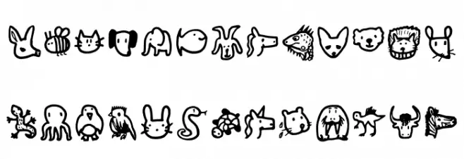 Animals Regular Polices MAJUSCULES