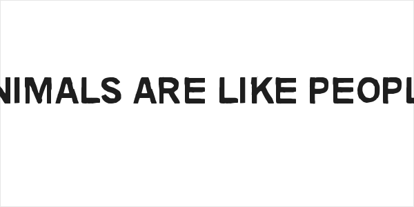 Animals are like people Logo