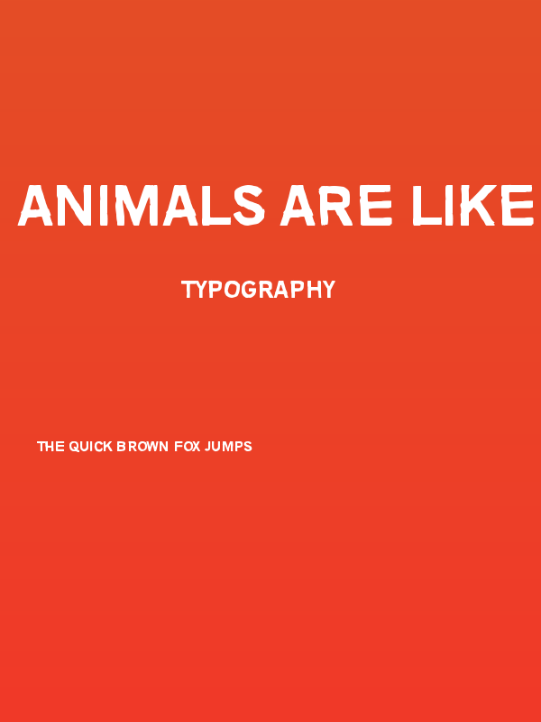 Animals are like people Poster
