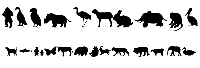 Animals Font OTHER CHARS