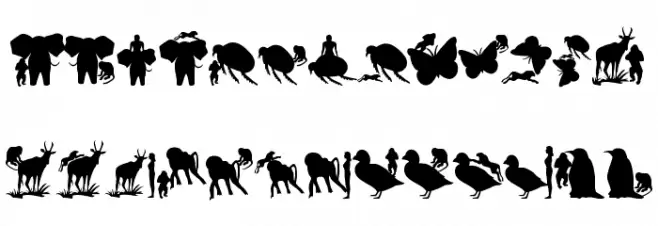 AnimalsMeetings Шрифта ВЕРХНИЙ