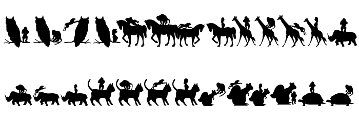 AnimalsMeetings Font LOWERCASE