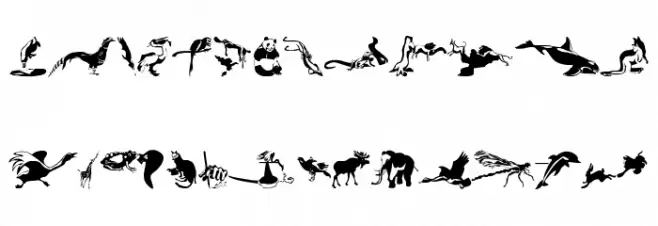 AnimalsPrey-2006 फ़ॉन्ट लोअरकेस