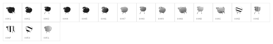 Animasyon Regular Character Map