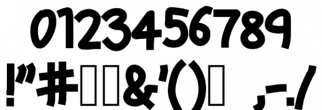 Animated Font OTHER CHARS