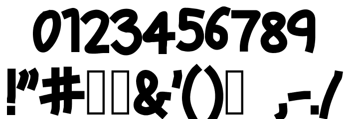 Animated Font OTHER CHARS