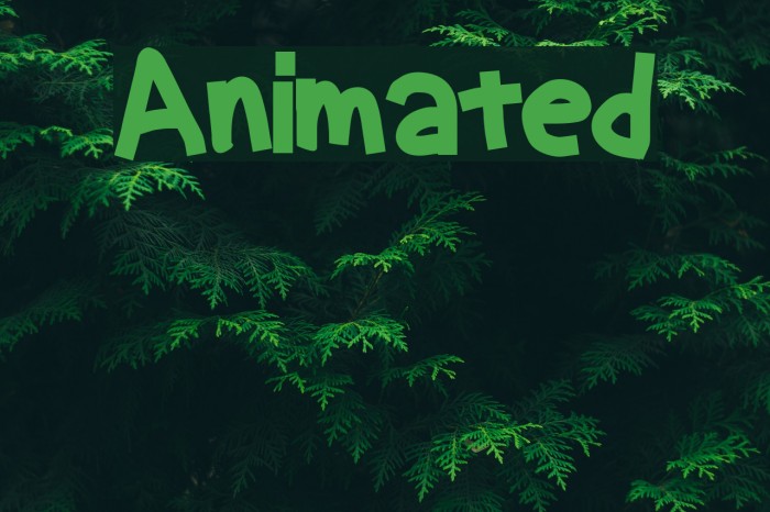 Animated Font examples