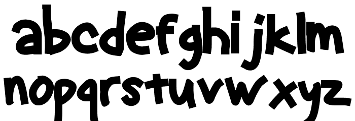 Animated Font LOWERCASE