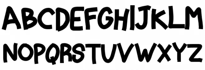Animated Шрифта ВЕРХНИЙ