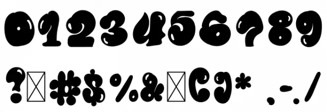 Animation フォント その他の文字