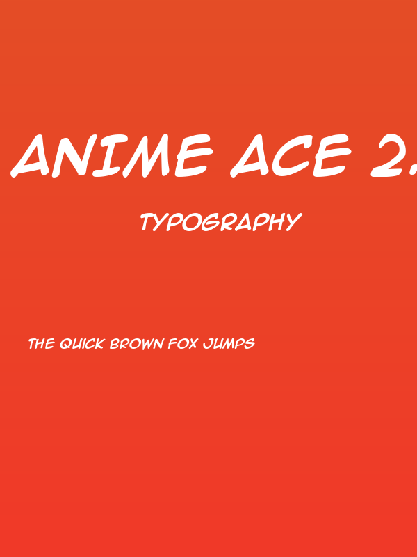 Anime Ace 2.0 BB Bold Poster