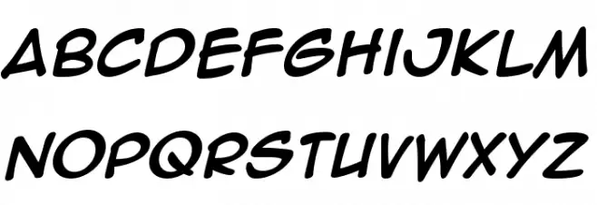 Anime Ace 2.0 BB Bold Schriftart Kleinbuchstaben