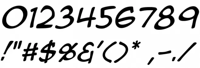 Anime Ace 2.0 BB Italic Fonte OUTROS PERSONAGENS