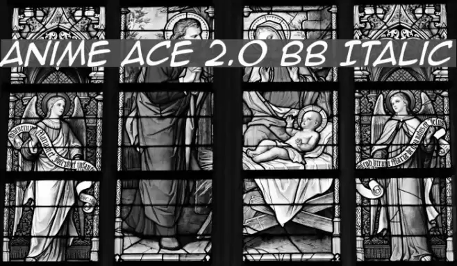 Anime Ace 2.0 BB Italic Fonte examples