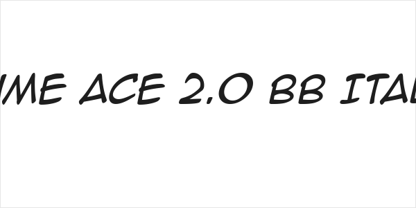 Anime Ace 2.0 BB Italic Logo