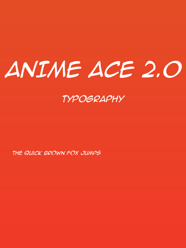 Anime Ace 2.0 BB Italic Poster