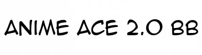 Anime Ace 2.0 BB  フリーフォントのダウンロード
