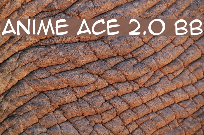 Anime Ace 2.0 BB Font examples
