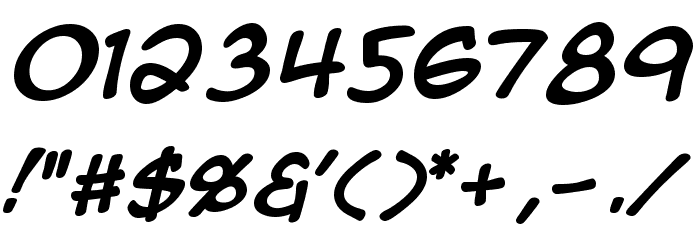 Anime Ace Bold Font OTHER CHARS