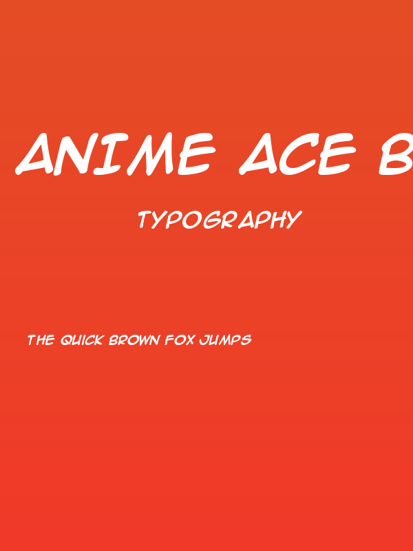 Anime Ace Bold Poster