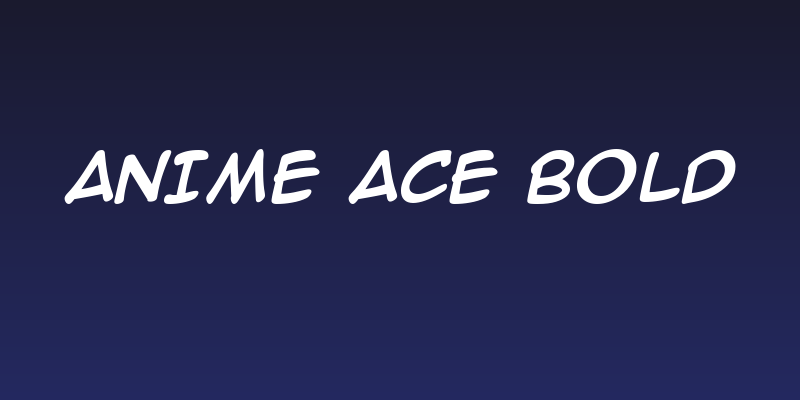 Anime Ace Bold Social Header