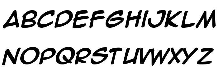 Anime Ace Bold Font LOWERCASE