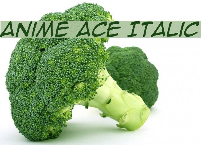 Anime Ace Italic Font examples
