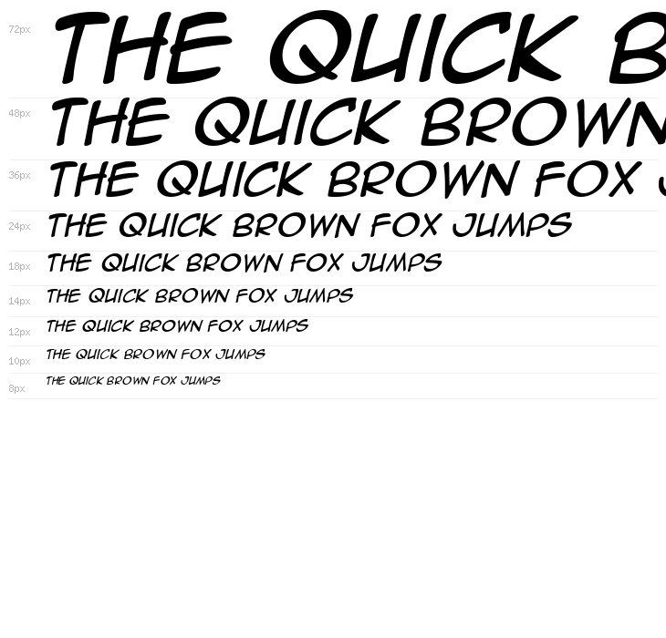 Anime Ace Italic Waterfall