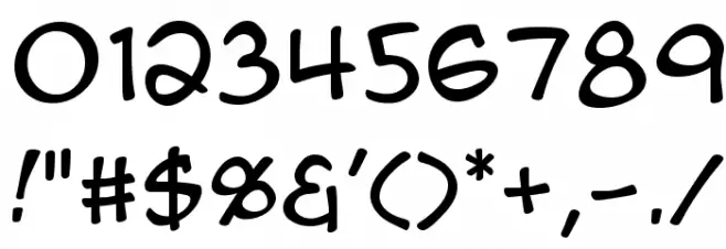 Anime Ace Font OTHER CHARS