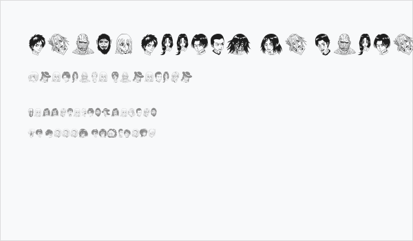 Anime Attack On Titan Image Bold Business Card