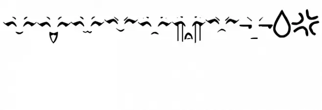 Anime Eyes Font OTHER CHARS